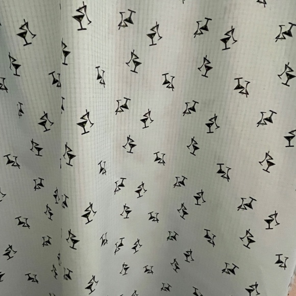 XL HAGGAR Clothing Mint Cocktail Martini Button Down - Picture 4 of 4